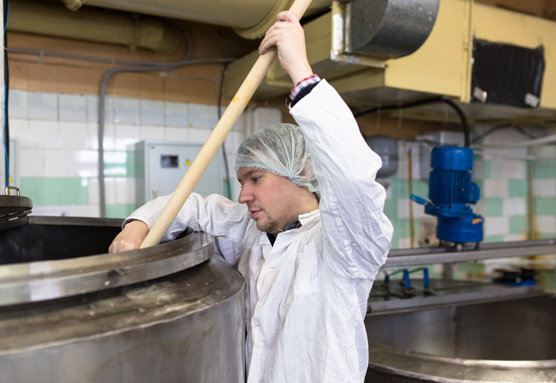 Cooking at Working kitchen