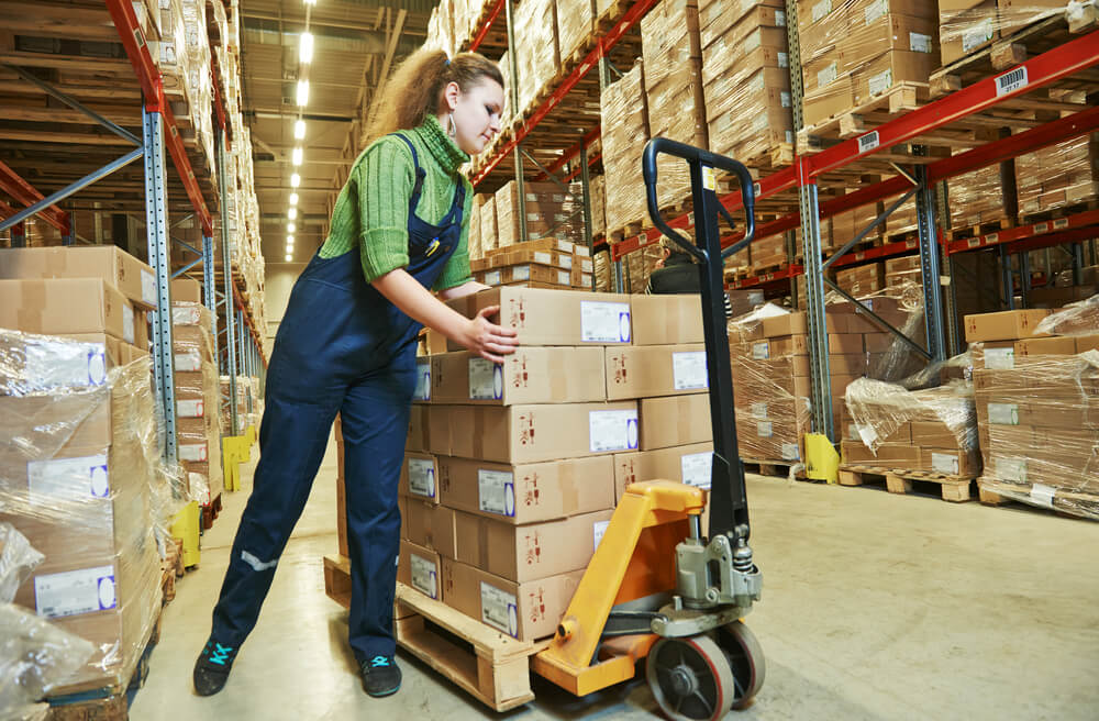 Working Woman at Warehouse